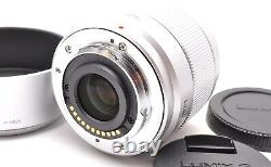 Objectif à focale fixe Panasonic Micro Four Thirds Lumix G 25mm/ F1.7 ASPH. Argenté.