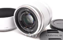 Objectif à focale fixe Panasonic pour Micro Four Thirds Lumix G 25 mm / F1.7 ASPH. Argent