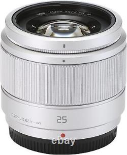 Objectif à focale fixe Panasonic pour Micro Four Thirds Lumix G 25 mm / F1.7 ASPH. Argent