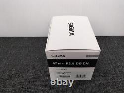 Objectif à focale fixe Sigma 019 45mm F2.8 DG DN
