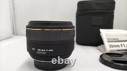 Objectif à focale fixe Sigma 30mm 1.4 DC HSM pour monture Nikon
