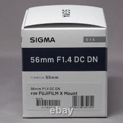 Objectif à focale fixe Sigma 56mm F1.4 Contemporary DC DN pour appareil photo Fuji X-Mount APS-C