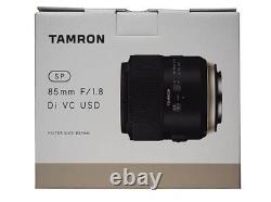 Objectif à focale fixe TAMRON SP85mm F 1.8 Di VC USD Plein format pour Nikon F016N Nouveau