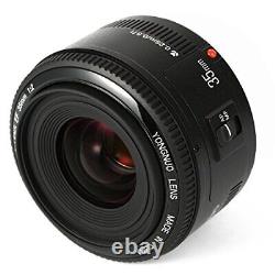 Objectif à focale fixe YONGNUO YN35mm F2 pour Canon EF, adapté aux appareils plein format grand angle correspondant.