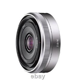 Objectif à focale fixe grand angle Sony Aps-C E16Mm F2.8 authentique pour appareil photo numérique à objectif unique