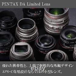 Objectif à focale fixe super grand-angle PENTAX HD DA 15mm F4 ED AL Limited Noir Jp
