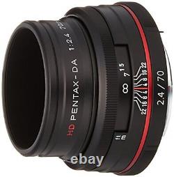 Objectif à focale fixe téléobjectif PENTAX HD DA 70mm F2.4Limited noir monture K pour APS-C