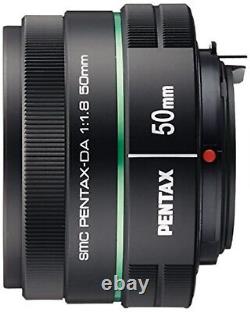 Objectif à focale fixe télescopique PENTAX DA 50mm F 1.8 K monture APS F/S avec numéro de suivi.