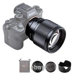 Objectif à mise au point unique pour appareil photo Viltrox Sony e-Mount PFU RBMH 85mm F1.8