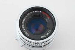 Objectif à mise au point unique spécial PENTAX Pentax-L SMC 43mm f/1.9, édition limitée Leica en argent.