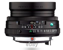 Objectif à mise au point unique standard PENTAX HD PENTAX-FA 43mmF1.9 Limited noir