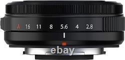 Objectif asphérique Fujinon XF27MMF2.8 R WR de Fujifilm, mise au point unique, noir, 84g