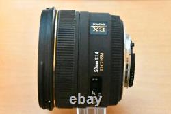 Objectif d'appareil photo Sigma Single Focus Standard 50mm F1.4 EX DG HSM Nikon Maintenance El