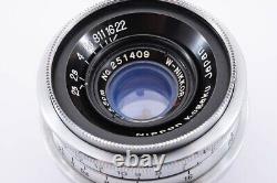 Objectif de mise au point unique NIKON Nippon Kogaku Japan W-NIKKOR C 35mm F2.5 pour Nikon S mount