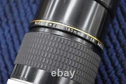 Objectif de mise au point unique téléobjectif moyen standard Nikon Nikkor Ed 180mm f/2.8
