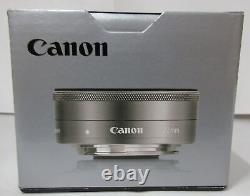 Objectif grand angle à focale fixe Canon EF-M22mm F2 EF-M222STMSL pour appareil photo sans miroir