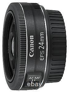Objectif grand angle à focale fixe Canon EF-S24mm F2.8 STM compatible avec les capteurs APS-C EF-S2428St