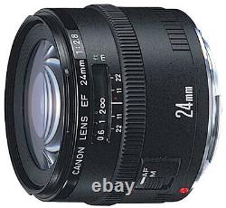 Objectif grand angle à focale fixe Canon EF24mm F2.8 compatible avec les appareils de taille standard en provenance du Japon