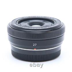 Objectif grand angle à focale fixe Fujifilm Fuji XF 27 mm F/2.8 pour appareil photo, noir, excellent