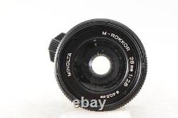 Objectif grand angle à focale fixe Minolta M-Rokkor 28mm F2.8