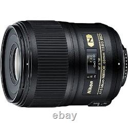 Objectif macro à mise au point unique AF-S Nikon Micro 60mm f/2.8G ED compatible avec les appareils plein format