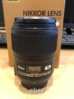Objectif macro à mise au point unique Nikon AF-S MICRONKR 60F2.8G ED IF avec lentille asphérique