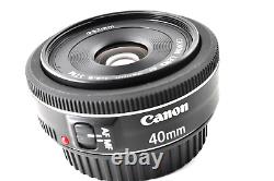 Objectif pancake à focale fixe Mint Canon EF 40mm f2.8 STM du JAPON #97