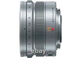 Panasonic Leica Dg Summilux 15mm F1.7 Asph. Lens H-x015-s Argent Japon Ver. Nouveau
