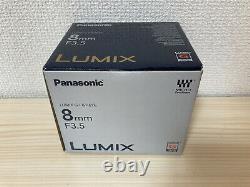 Panasonic Single Focus Fisheye Lens Lumix G Fisheye 8mm F3.5 H-f008