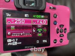 Pentax K-50 Pink 18-55mm Double Zoom Lens+smc Pentax-da 35mm Lens Monofocus