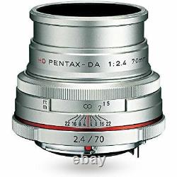 Pentax Objectif Télescopique Monofocus Hd Pentax-da 70mm F2.4montage En Argent K Limité