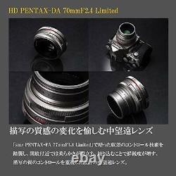 Pentax Telephoto Lens Monofocus Hd Da 70mm F2.4limited Black K Mount Aps-c