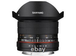 Samyang 12mm F2.8 Ed As Ncs Lentille Fisheye Pour Canon Eos Japan Ver. Nouveau
