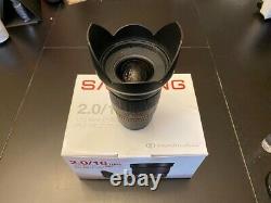 Samyang 16mm F2.0 Ed As Umc Cs Lens Pour Fujifilm X Mount