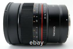 Samyang 85mm F1.4 Canon Rf Single Focus Med Pour Canon Near Mint Forme Japon #81