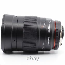 Samyang Lentille Téléphoto Moyenne Monofocus 135mm F2.0 Pour Nikon F C00128