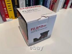 Samyang Un Seul Objectif Grand Angle 12mm F2.0 Black Fujifilm X