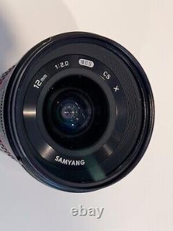 Samyang Un Seul Objectif Grand Angle 12mm F2.0 Black Fujifilm X