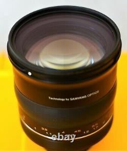 Samyang Xp85mm F1.2 Lentille Pour Montage Canon Ef Excellent État