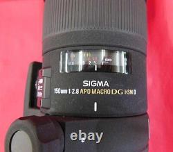 Sigma 150Mmf2.8 Apo Macro Dg Hsm D Wide Angle Single Focus Lens translates to: Objectif grand angle à mise au point unique Sigma 150mm f/2.8 APO Macro DG HSM D