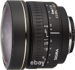 Sigma Lens Monofocus Fisheye 8mm F3.5 Ex Dg Circular Fisheye Pour Nikon F Nouveau