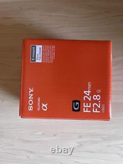 Sony Authentique 24mm Pleine Taille Monofocus G Objectif Sel24f28g Utilisé 3 Fois