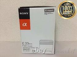 Sony E-mount 30mm F3.5 Simple Focus Macro Lens Sel30m35 Du Japon Ems F/s