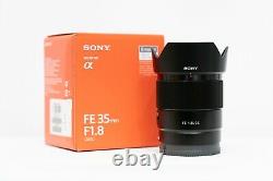 Sony Mise Au Point Unique Objectif Fe 35mm F1.8 Sel35f18f Pour Sony E Mont Agrandir