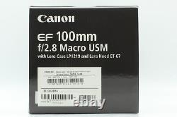Tout Neuf? Canon Monofocus Macro Ef 100mm F2.8 Usm Slr Lentille Noir Japon