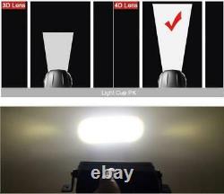Ultra Slim 4d Lens Single Row Led Work Light Bar Spot Driving Car Truck Atv Suv