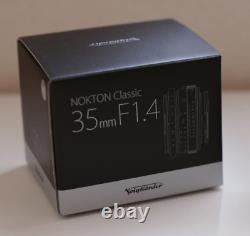 VOIGTLANDER NOKTON Classique 35mm f1.4 II MC Objectif à focale fixe grand angle Monture VM