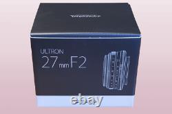 VOIGTLANDER Ultron 27mm f2 Objectif à focale fixe pour monture Fujifilm X en argent Coshina