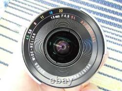 Voigtlander Nikon 15mm F4.5 Sl Objectif Interchangeable Monoangle